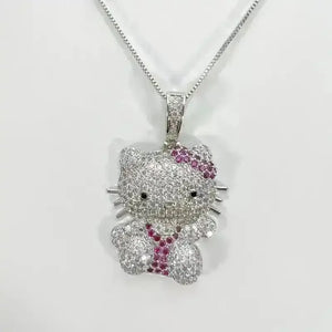 Hello Kitty Rhinestone Pendant - Bear Hugs