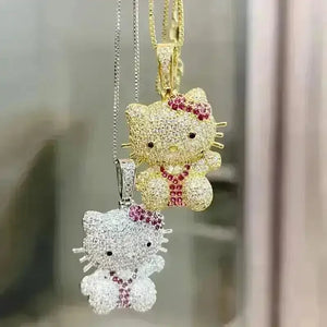 Hello Kitty Rhinestone Pendant - Bear Hugs