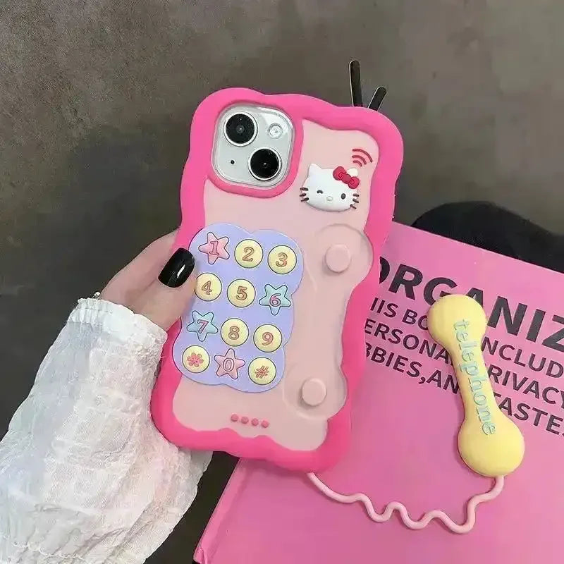 Hello Kitty Telephone Case (For iPhones) - Bear Hugs
