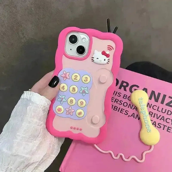 Hello Kitty Telephone Case (For iPhones) - Bear Hugs