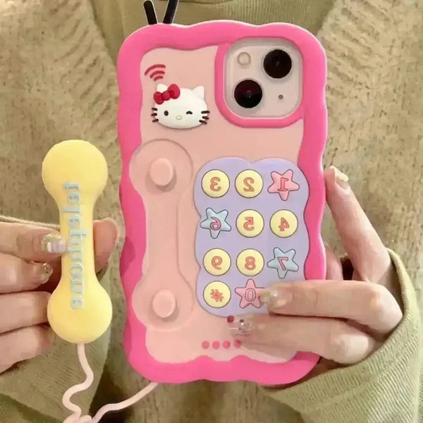 Hello Kitty Telephone Case (For iPhones) - Bear Hugs