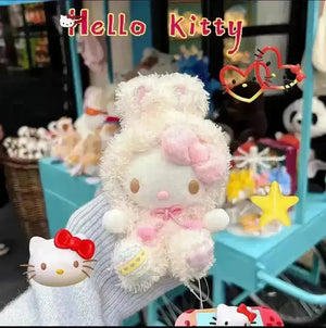 Hello Kitty Trending Furry Keychain - Bear Hugs