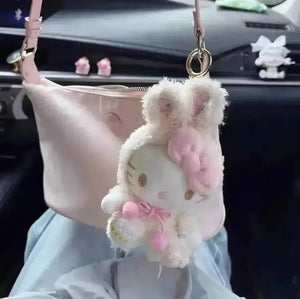 Hello Kitty Trending Furry Keychain - Bear Hugs