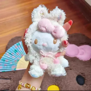 Hello Kitty Trending Furry Keychain - Bear Hugs