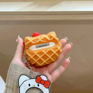 Hello Kitty Waffle Protective Case (For Airpods) - Bear Hugs