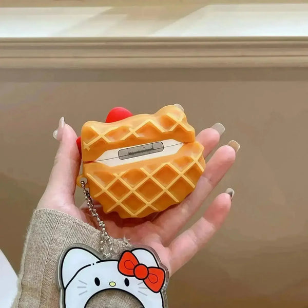 Hello Kitty Waffle Protective Case (For Airpods) - Bear Hugs