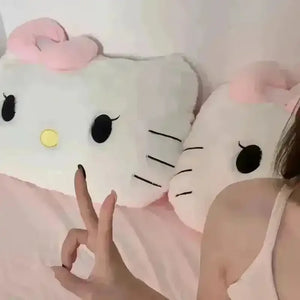 Hello Kitty White & Pink Head Pillow - Bear Hugs