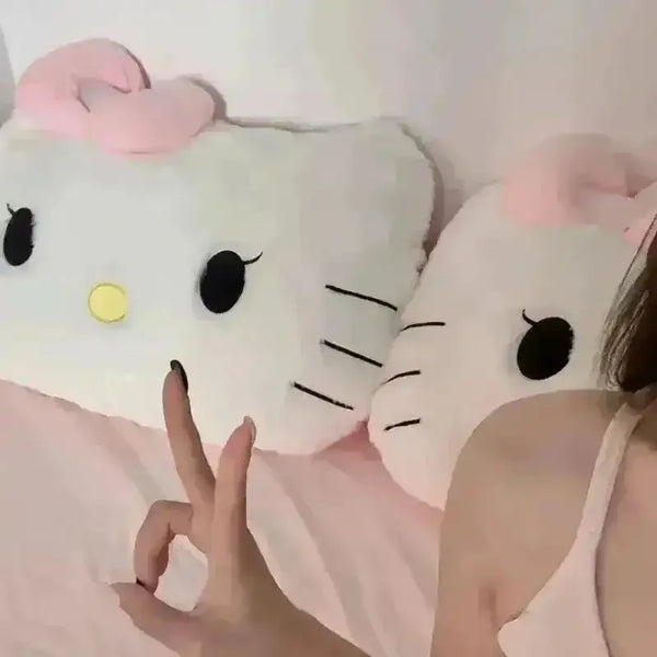 Hello Kitty White & Pink Head Pillow - Bear Hugs