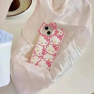 Hello Kitty White Pink Phone Case (For iPhones) - Bear Hugs