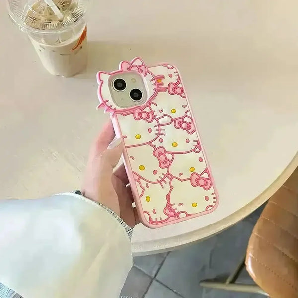 Hello Kitty White Pink Phone Case (For iPhones) - Bear Hugs