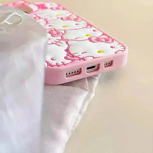 Hello Kitty White Pink Phone Case (For iPhones) - Bear Hugs
