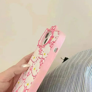 Hello Kitty White Pink Phone Case (For iPhones) - Bear Hugs
