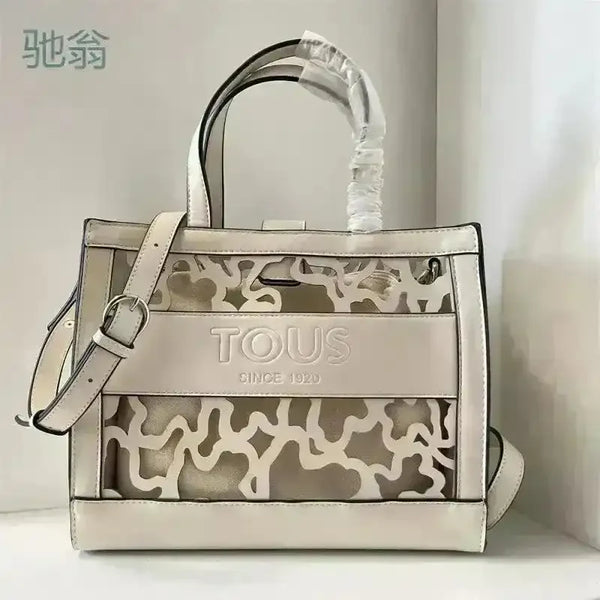 Hollowed-Out Tous Tote Bag - Bear Hugs