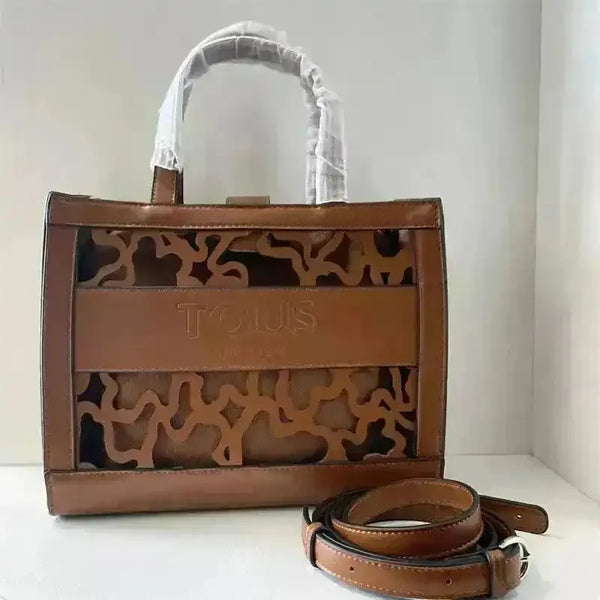 Hollowed-Out Tous Tote Bag - Bear Hugs