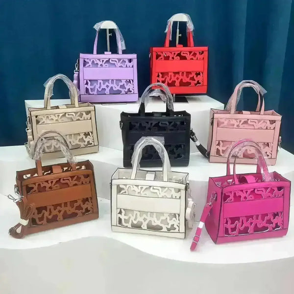 Hollowed-Out Tous Tote Bag - Bear Hugs