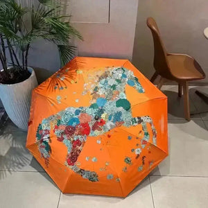 Horse Carriage Luxury Designer Umbrella - Bear Hugs
