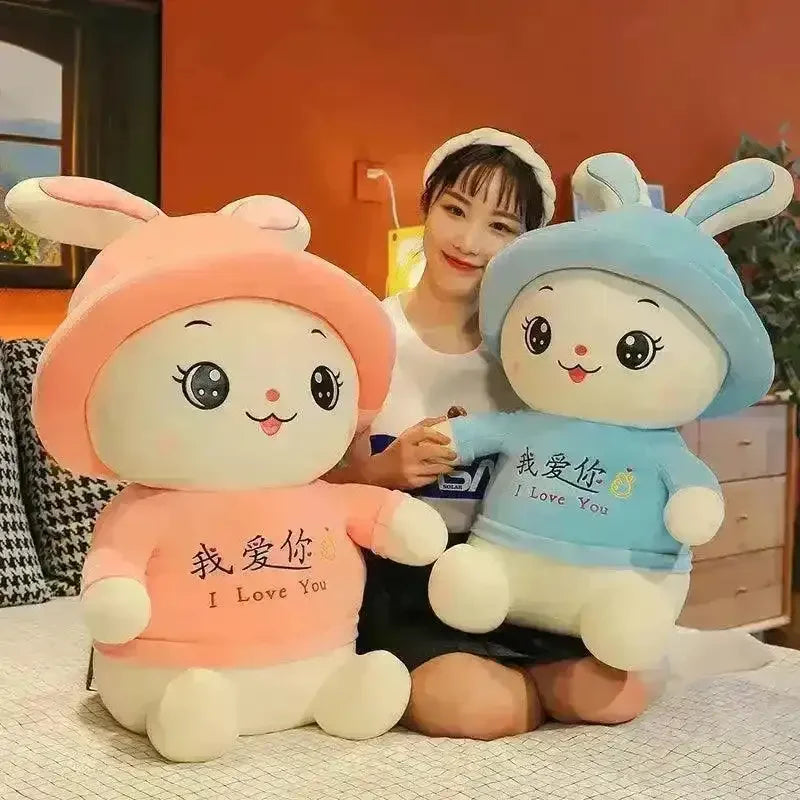 I Love You Rabbit Plushie - Bear Hugs