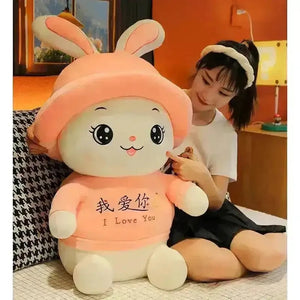 I Love You Rabbit Plushie - Bear Hugs