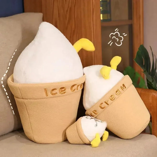Ice Cream Duck Plush Toy - Bear Hugs