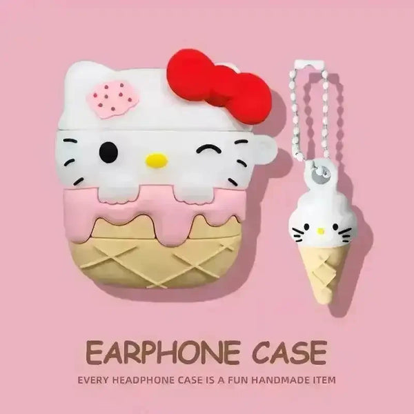 Ice Cream Hello Kitty Case (For Airpods) - Bear Hugs