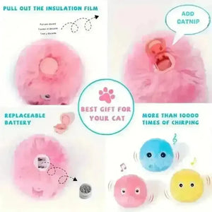 Interactive Chirping Cat Toy Balls - Bear Hugs