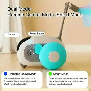 Interactive Dual-Mode Cat Teasing Toy Car - Bear Hugs