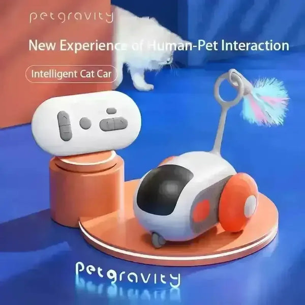 Interactive Dual-Mode Cat Teasing Toy Car - Bear Hugs