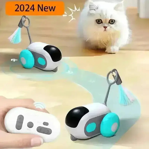 Interactive Dual-Mode Cat Teasing Toy Car - Bear Hugs