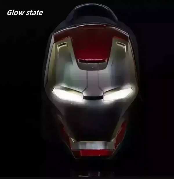 Iron Man 3D Glowing Backpack For Kids and Adults - Bear Hugs