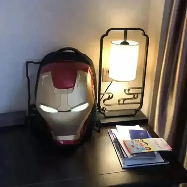 Iron Man 3D Glowing Backpack For Kids and Adults - Bear Hugs