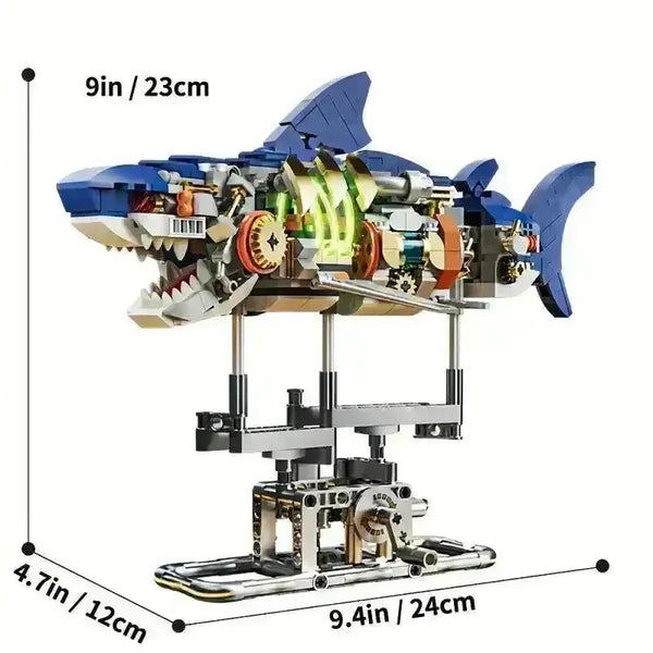 Jaw-some Shark Building Set (687 Pcs) - Bear Hugs