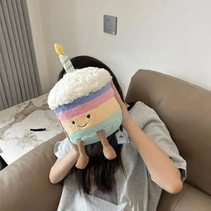 Jellycat Rainbow Birthday Cake Plushie (26 cm) - Bear Hugs