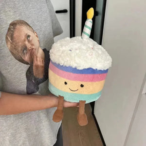 Jellycat Rainbow Birthday Cake Plushie (26 cm) - Bear Hugs