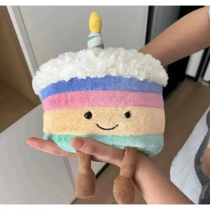 Jellycat Rainbow Birthday Cake Plushie (26 cm) - Bear Hugs