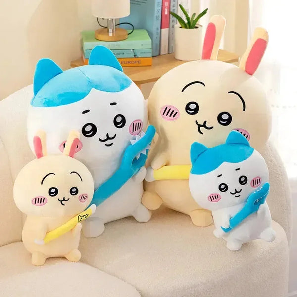 Jiyi Kawa Cat and Rabbit Plushies - Bear Hugs