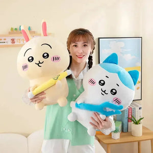 Jiyi Kawa Cat and Rabbit Plushies - Bear Hugs