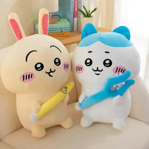Jiyi Kawa Cat and Rabbit Plushies - Bear Hugs