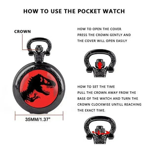 Jurassic Park Pocket Watch - Bear Hugs