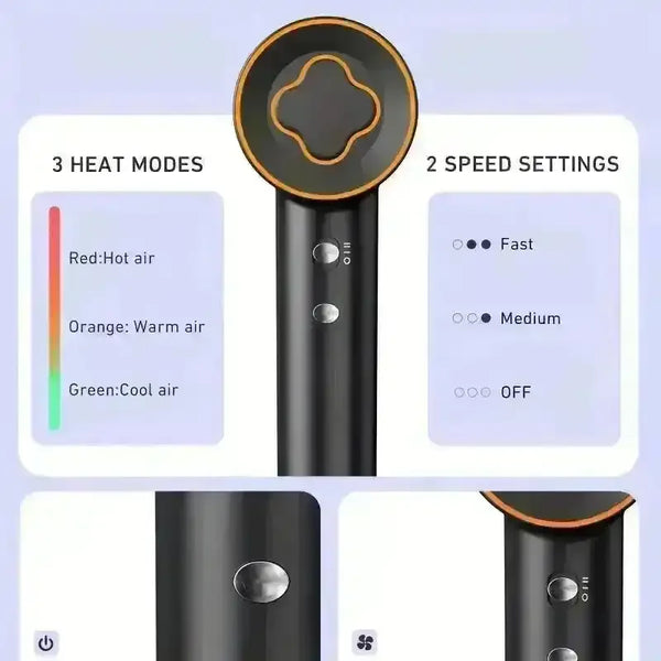 JYCFJ 150,000 RPM Ionic Hair Dryer - Bear Hugs