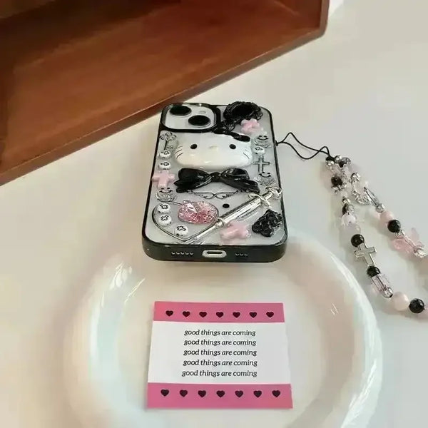 Kawaii Hello Kitty Transparent Case (For iPhones) - Bear Hugs