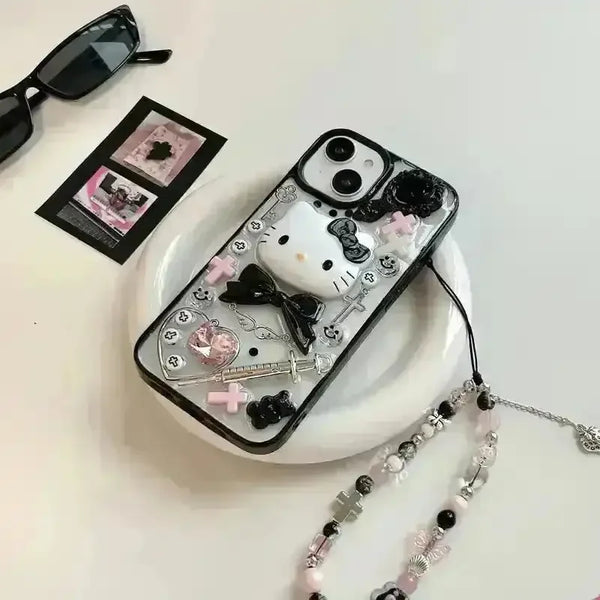 Kawaii Hello Kitty Transparent Case (For iPhones) - Bear Hugs