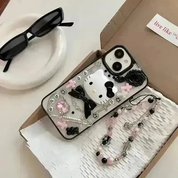Kawaii Hello Kitty Transparent Case (For iPhones) - Bear Hugs