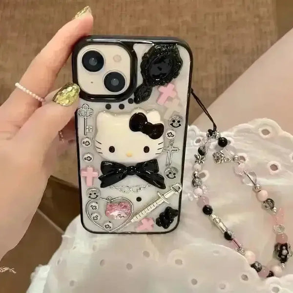 Kawaii Hello Kitty Transparent Case (For iPhones) - Bear Hugs