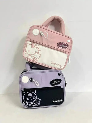 Kawaii Kuromi and Hello Kitty Makeup Bag - Bear Hugs