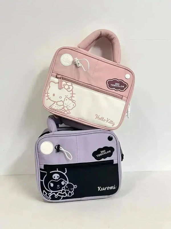 Kawaii Kuromi and Hello Kitty Makeup Bag - Bear Hugs