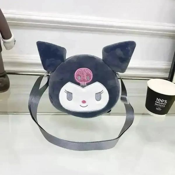 Kawaii Kuromi Plush Cross Body Bag - Bear Hugs