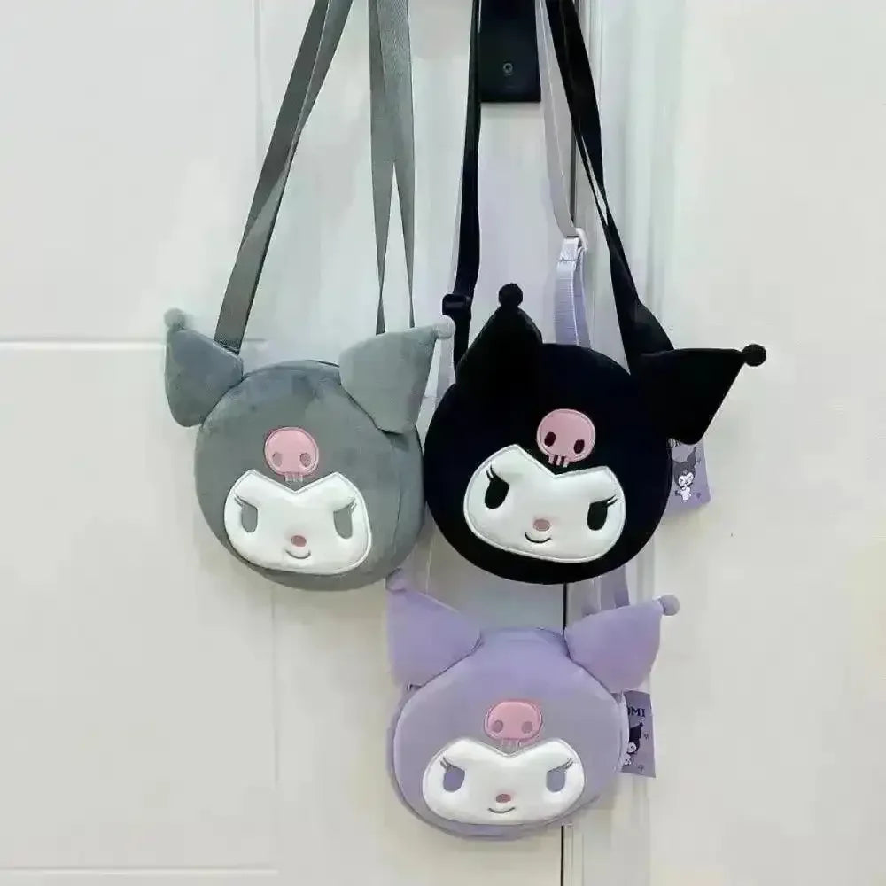 Kawaii Kuromi Plush Cross Body Bag - Bear Hugs