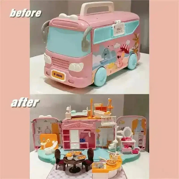 Koala Tour Bus Pretend Play Kids Set - Bear Hugs