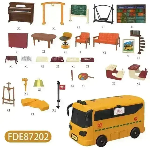 Koala Tour Bus Pretend Play Kids Set - Bear Hugs