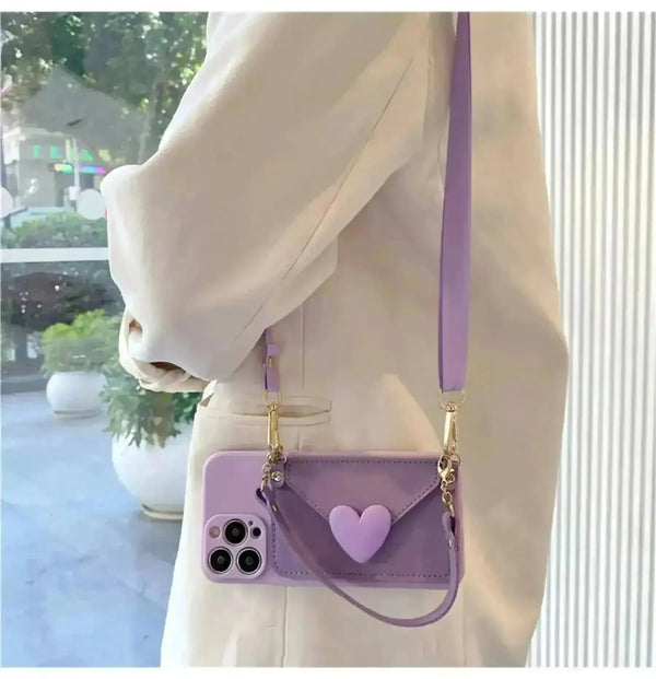 Korean Crossbody Bag Phone Case (For iPhones) - Bear Hugs